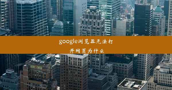 google浏览器无法打开网页为什么