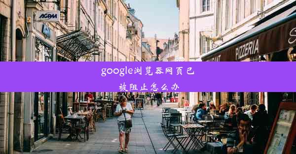 google浏览器网页已被阻止怎么办