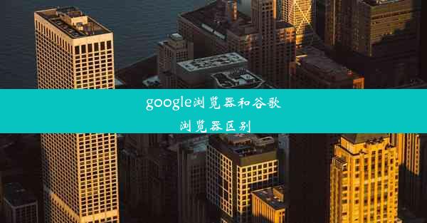 google浏览器和谷歌浏览器区别