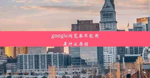 google浏览器不能用是什么原因