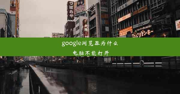 google浏览器为什么电脑不能打开