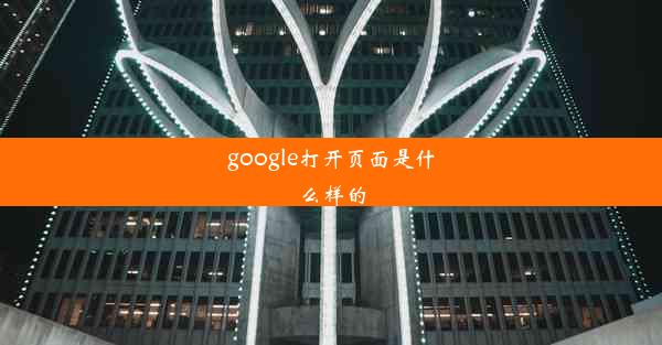 google打开页面是什么样的