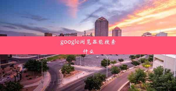 google浏览器能搜索什么