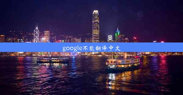 google不能翻译中文