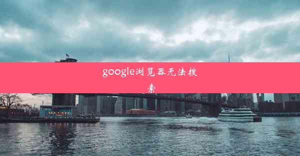 google浏览器无法搜索