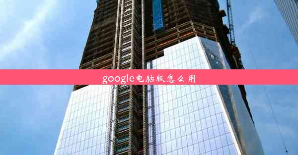 google电脑版怎么用