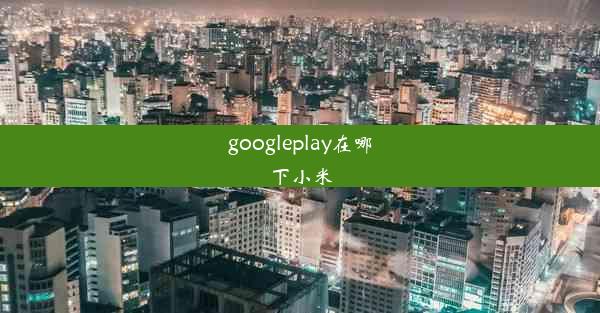 googleplay在哪下小米