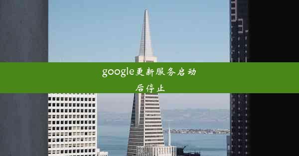 google更新服务启动后停止