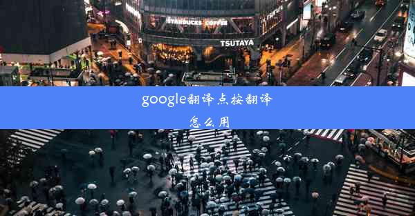 google翻译点按翻译怎么用