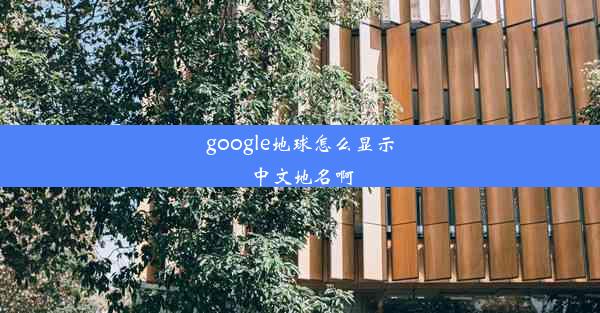 google地球怎么显示中文地名啊