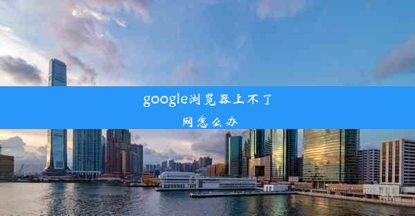 google浏览器上不了网怎么办