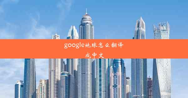 google地球怎么翻译成中文