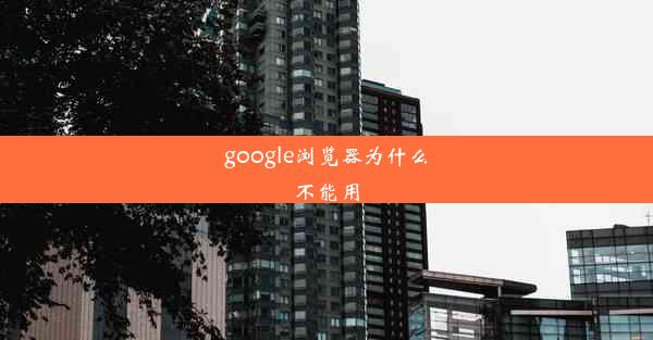 google浏览器为什么不能用