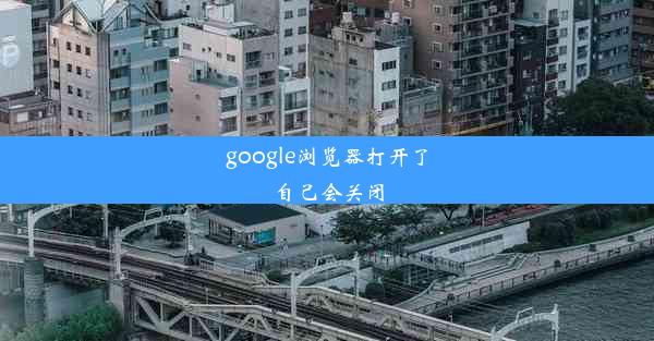 google浏览器打开了自己会关闭