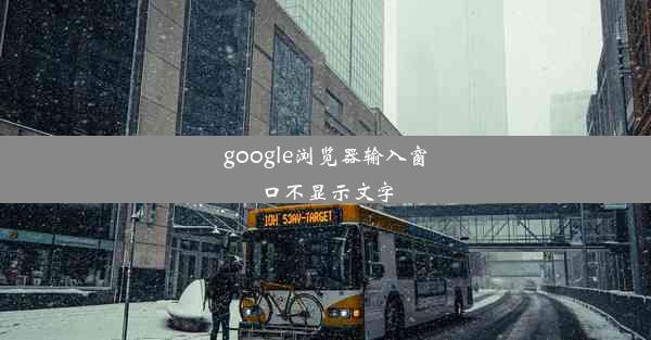 google浏览器输入窗口不显示文字