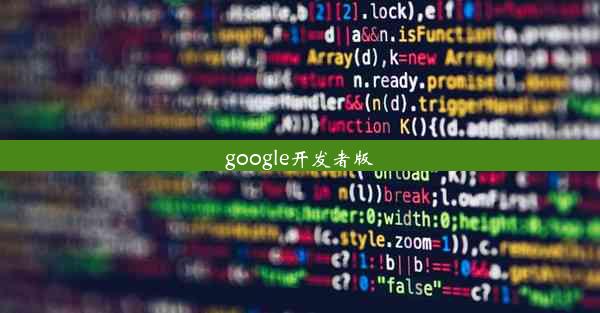 google开发者版