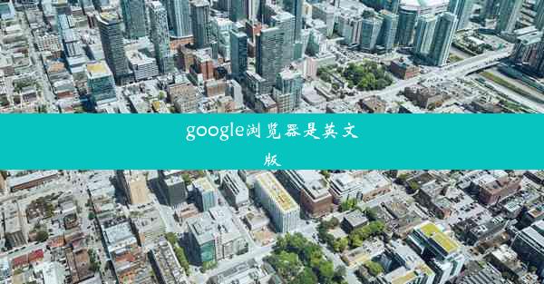 google浏览器是英文版