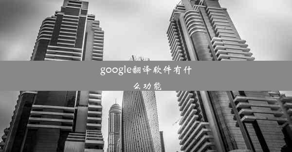 google翻译软件有什么功能