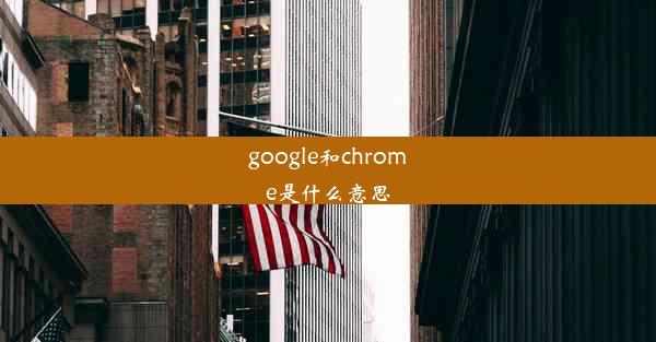 google和chrome是什么意思