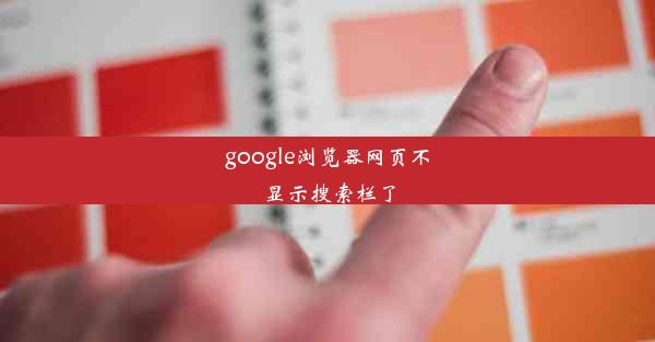 google浏览器网页不显示搜索栏了