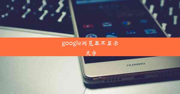 google浏览器不显示文字