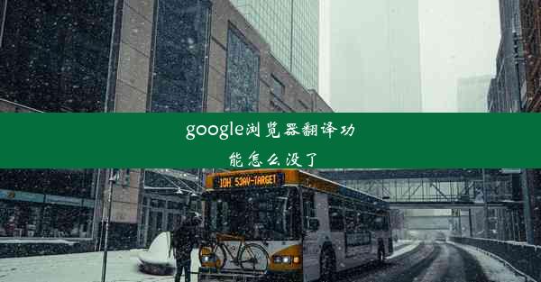 google浏览器翻译功能怎么没了