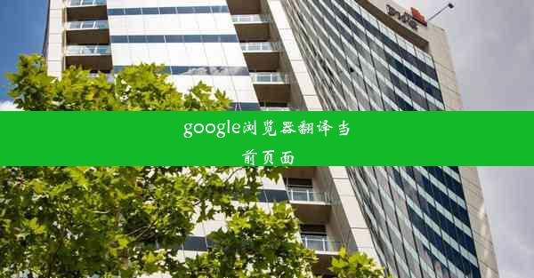 google浏览器翻译当前页面