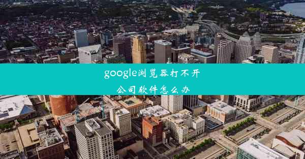 google浏览器打不开公司软件怎么办