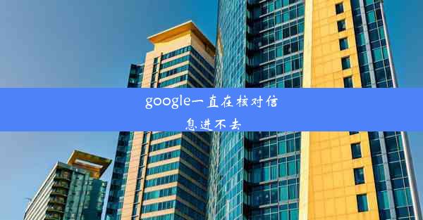 google一直在核对信息进不去