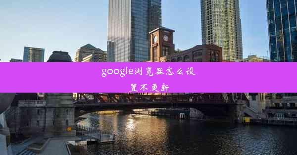 google浏览器怎么设置不更新