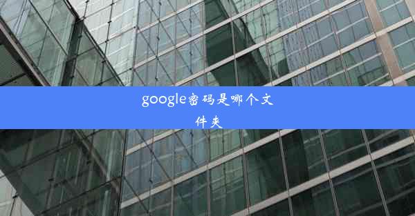 google密码是哪个文件夹