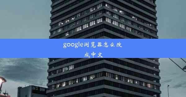 google浏览器怎么改成中文