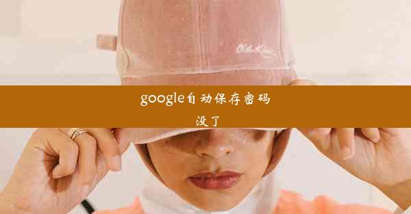 google自动保存密码没了