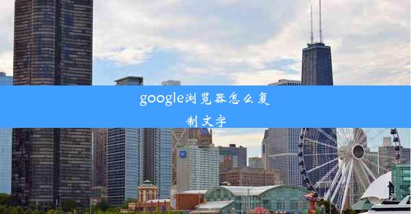 google浏览器怎么复制文字