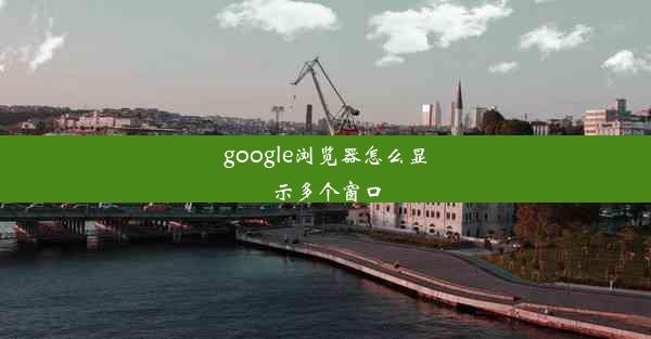 google浏览器怎么显示多个窗口