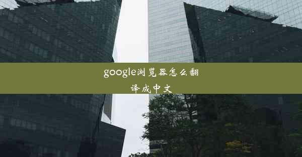 google浏览器怎么翻译成中文