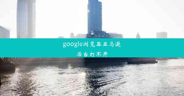 google浏览器亚马逊后台打不开