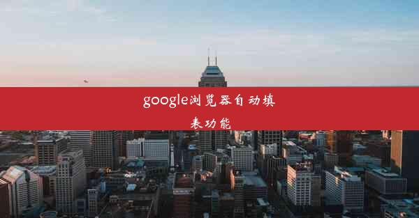 google浏览器自动填表功能