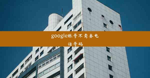 google账号不需要电话号码