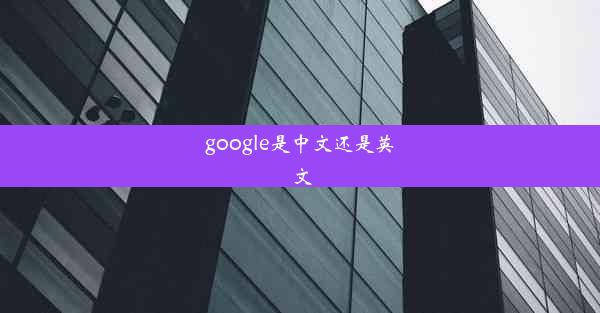 google是中文还是英文