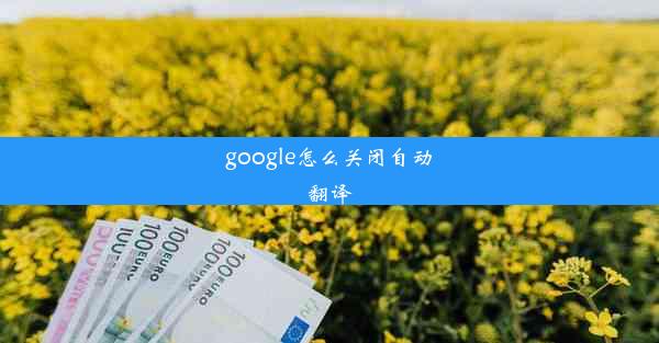 google怎么关闭自动翻译