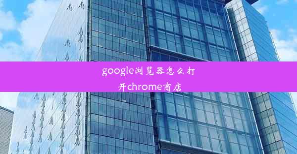 google浏览器怎么打开chrome商店