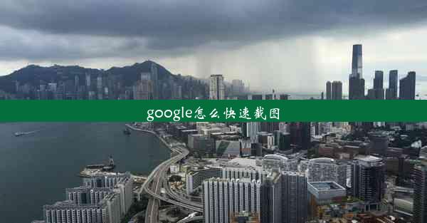 google怎么快速截图