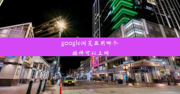 google浏览器用哪个插件可以上网