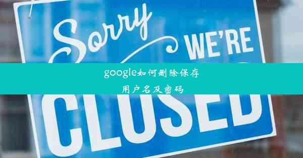 google如何删除保存用户名及密码