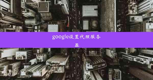 google设置代理服务器