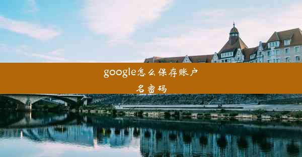 google怎么保存账户名密码