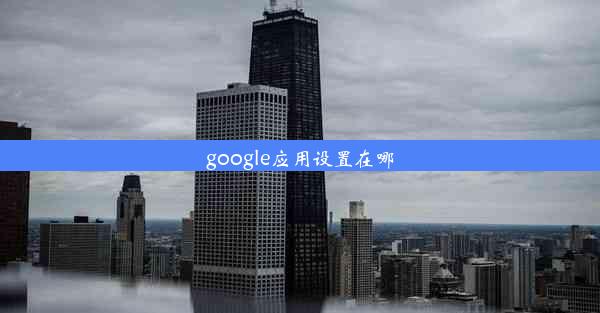 google应用设置在哪