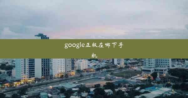 google正版在哪下手机