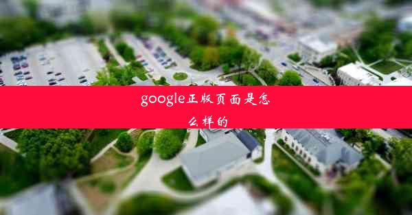 google正版页面是怎么样的